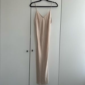 Topshop silky low back maxi dress sz 4